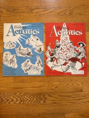 1956 Vintage Children’s Activities Paper Magazines Excellent Condition